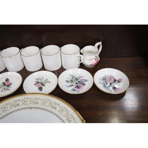 375 - Assortment to include Royal Worcester, Royal Crown Derby and others, approx 29cm W and smaller