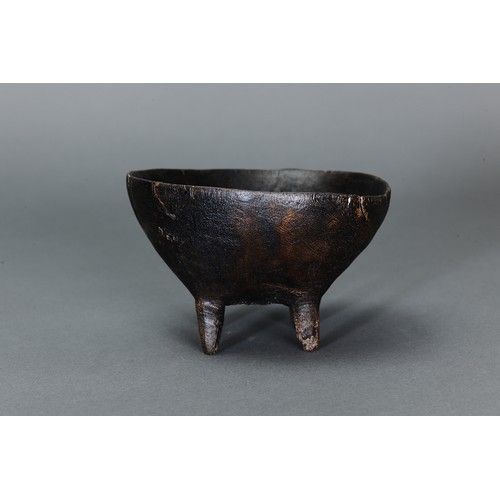 4 - Fine Tahitian / Tongan Bowl, Polynesia. Carved hardwood. Of diminutive size, possibly used for drink... 