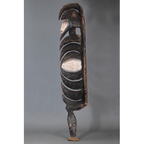 85 - Yipwon Figure, Karawari River, Papua New Guinea. Carved and engraved hardwood and natural pigment. S... 