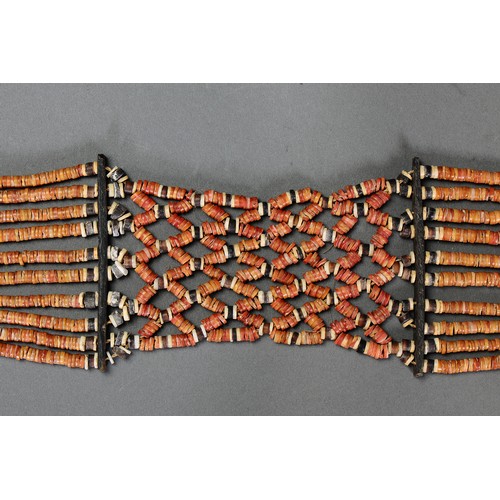 135 - early Tafuli’ae (shell wealth) Malaita, Solomon Islands. Ten lengths of shell beads consisting of re... 