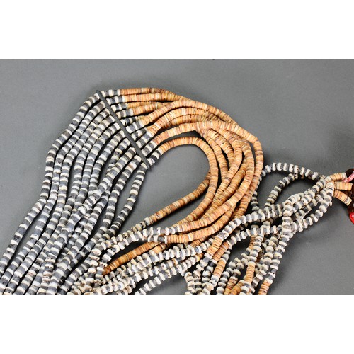 136 - Massive Tafuli’ae (shell wealth) Malaita, Solomon Islands. Ten lengths of shell beads consisting of ... 