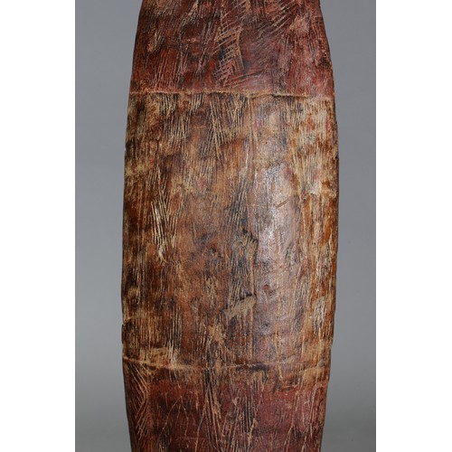 151 - Superb early Incised Parrying Shield, Northern New South Wales and South Western Queensland. Carved ... 