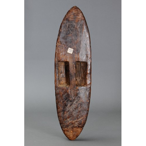 151 - Superb early Incised Parrying Shield, Northern New South Wales and South Western Queensland. Carved ... 