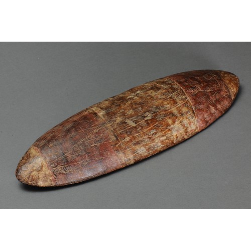 151 - Superb early Incised Parrying Shield, Northern New South Wales and South Western Queensland. Carved ... 