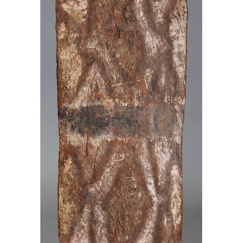 152 - Rare early GULMARI SHIELD, North Eastern Queensland. Carved and engraved hardwood and natural pigmen... 