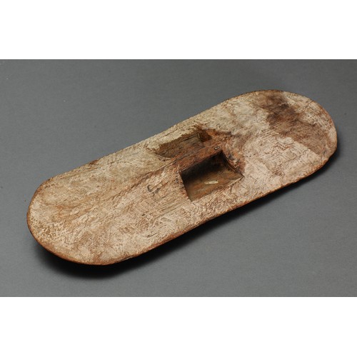 152 - Rare early GULMARI SHIELD, North Eastern Queensland. Carved and engraved hardwood and natural pigmen... 