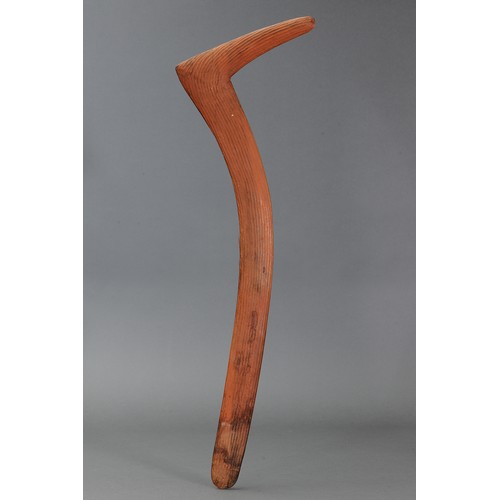 161 - Fine early Hooked Boomerangs, Tennant Creek, Northern Territory. Carved and engraved hardwood and na... 