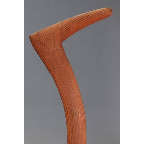 161 - Fine early Hooked Boomerangs, Tennant Creek, Northern Territory. Carved and engraved hardwood and na... 