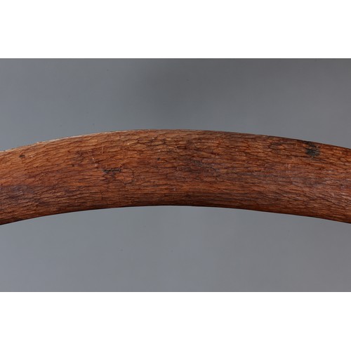 167 - Fine Early Large Western Desert Boomerang, Western Australia. Carved and adzed hardwood. Of plano-co... 
