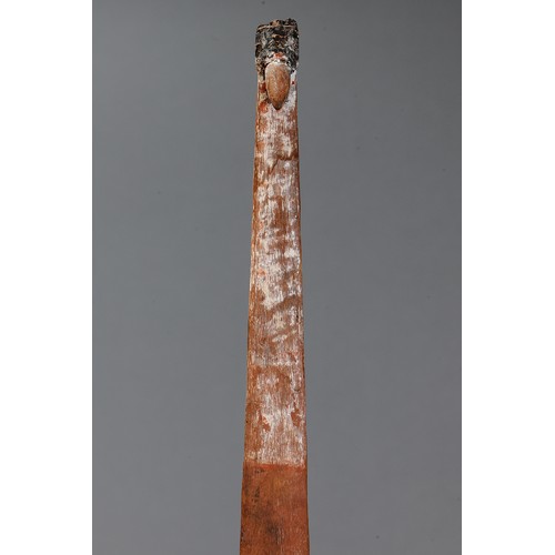 171 - Spear Thrower (Woomera), Eastern Arnhem Land, Northern Territory. Carved wood, spinifex resin and na... 