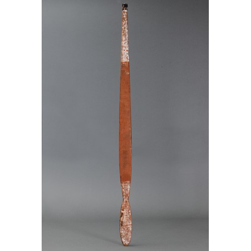 171 - Spear Thrower (Woomera), Eastern Arnhem Land, Northern Territory. Carved wood, spinifex resin and na... 