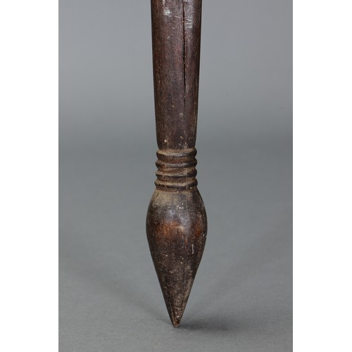 175 - FIGHTING Club, SOUTH EAST victoria. Carved and engraved hardwood. Approx L79cm. PROVENANCE John Mage... 