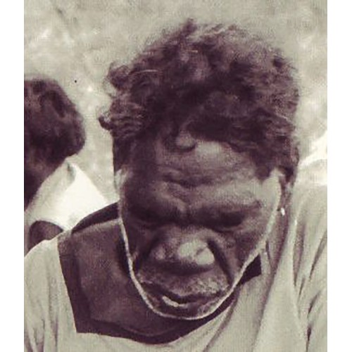 201 - Munggarawuy Yunupingu (c1905-79) Yirritja Designs Associated with BARU ( The Crocodile) C. 1960. Nat... 