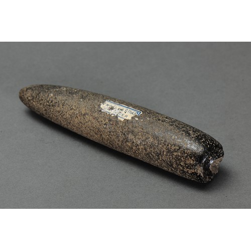 221 - Rare early Shaped Pestle With mortar, Central Highlands, Papua New Guinea. Carved stone. Approx L20.... 