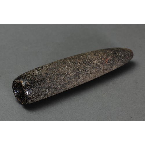 221 - Rare early Shaped Pestle With mortar, Central Highlands, Papua New Guinea. Carved stone. Approx L20.... 