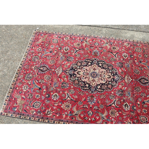 1017 - Persian handwoven wool carpet, circa 1960's, very solid Mashad rug, from the Khorasan Province. Ex H... 