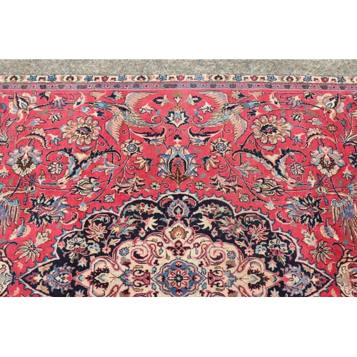 1017 - Persian handwoven wool carpet, circa 1960's, very solid Mashad rug, from the Khorasan Province. Ex H... 