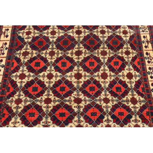 1179 - Hand knotted pure wool Afghan kundus carpet, approx 204.5cm x 287cm