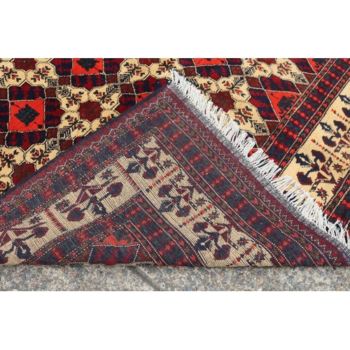 1179 - Hand knotted pure wool Afghan kundus carpet, approx 204.5cm x 287cm