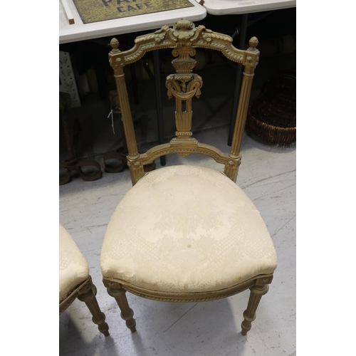 1237 - Pair of petite side chairs, each approx 86cm H x 44cm W x 40cm D (2)