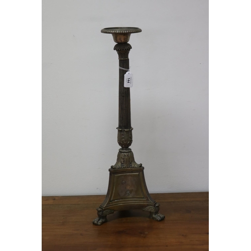 1260 - Antique French church pricket, approx 55cm H