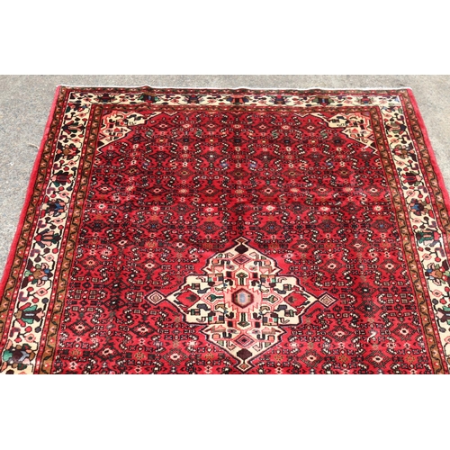 1272 - Handmade Persian Hamedan, 100% Wool carpet, approx 305cm x 203cm
