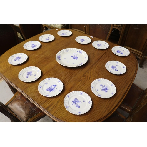 1091 - Haviland porcelain dessert service, approx 31cm Dia and smaller