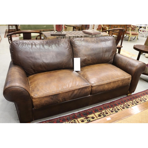 1176 - Two Moran lounges, each approx 89cm H x 200cm L x 92cm D (2)