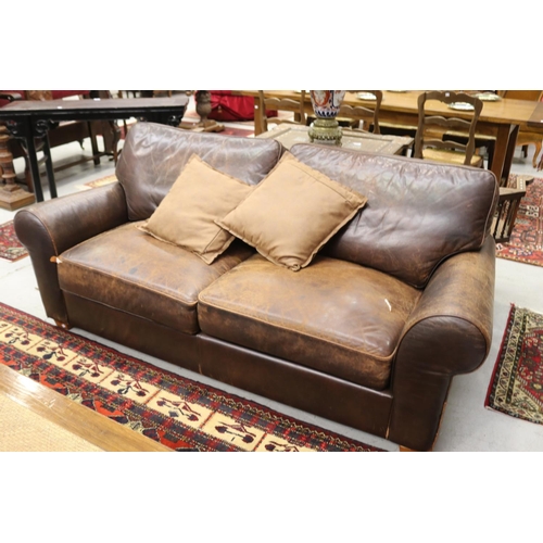 1176 - Two Moran lounges, each approx 89cm H x 200cm L x 92cm D (2)