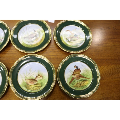 1196 - Set of six Spode Game Birds plates, each approx 24cm Dia (6)