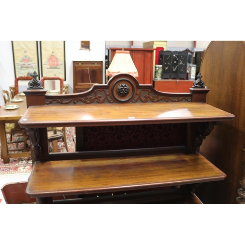 1255 - Antique cedar dumbwaiter, possibly Australian, approx 146cm H x 141cm W x 50cm D