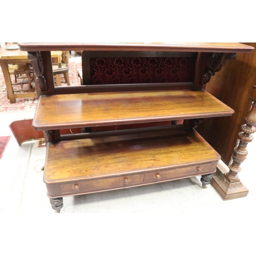 1255 - Antique cedar dumbwaiter, possibly Australian, approx 146cm H x 141cm W x 50cm D