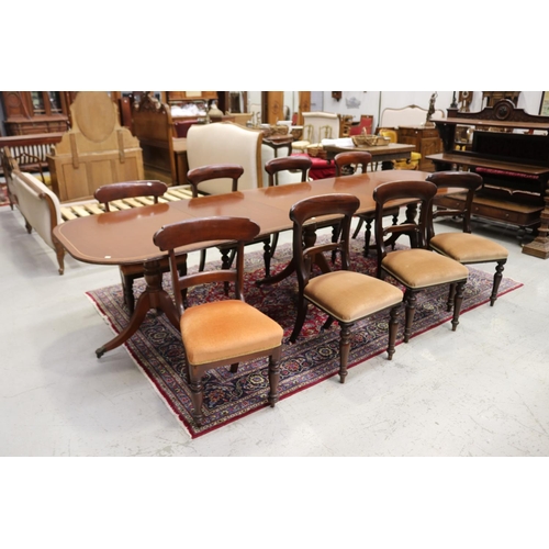 1289 - Set of eight similar dining chairs, approx 93cm H x 47cm W x 47cm D and smaller (8)