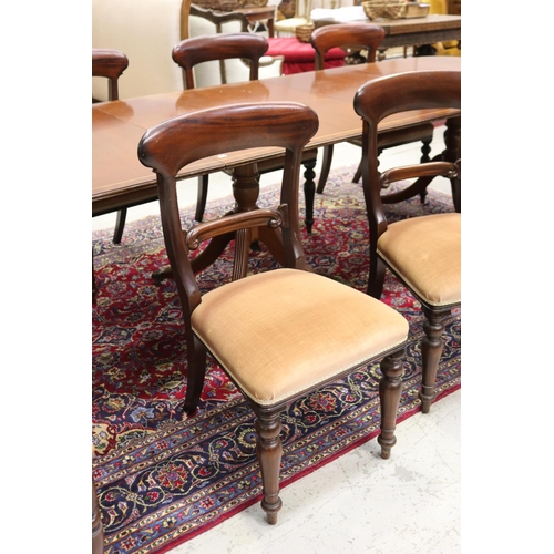 1289 - Set of eight similar dining chairs, approx 93cm H x 47cm W x 47cm D and smaller (8)