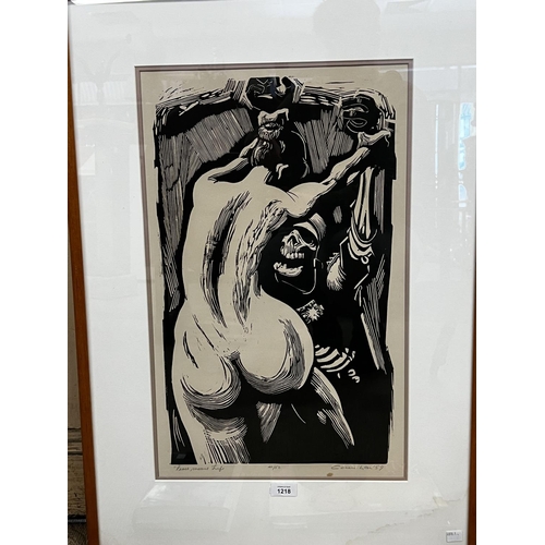 59 - Noel Jack Counihan (1913-1986) Australia, Peace means Life, lino cut, 40/50 signed and dated lower r... 