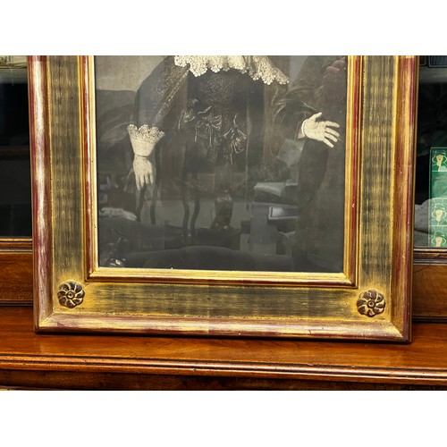 251 - Antique stone lithograph, 16th Century Gent, Ex Gowrie Gallery Sydney. Well framed, approx 68 x 58 c... 