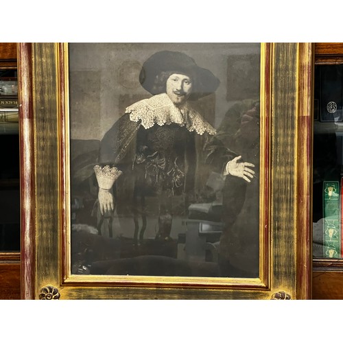 251 - Antique stone lithograph, 16th Century Gent, Ex Gowrie Gallery Sydney. Well framed, approx 68 x 58 c... 