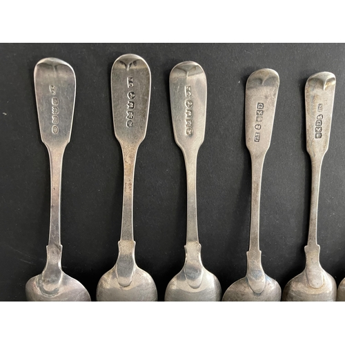 148 - Eight antique George IV and William IV hallmarked sterling silver spoons, Glasgow approx 1821 1822-2... 