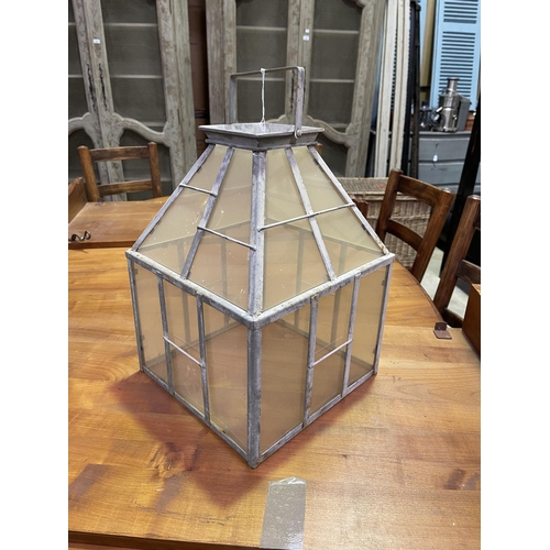 231 - Terrarium with carry handle, approx 50cm H