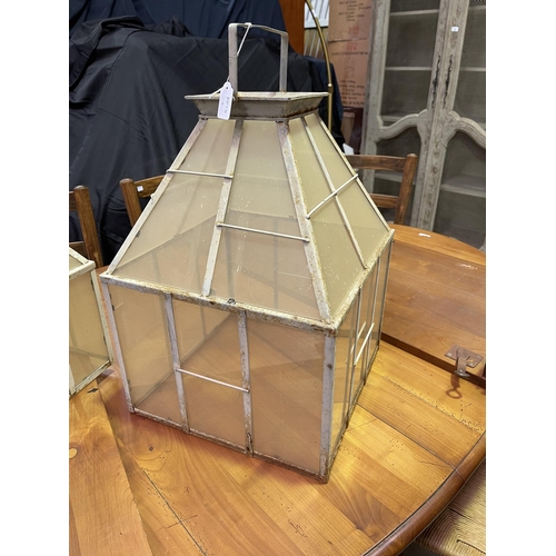 232 - Terrarium with carry handle, approx 63cm H