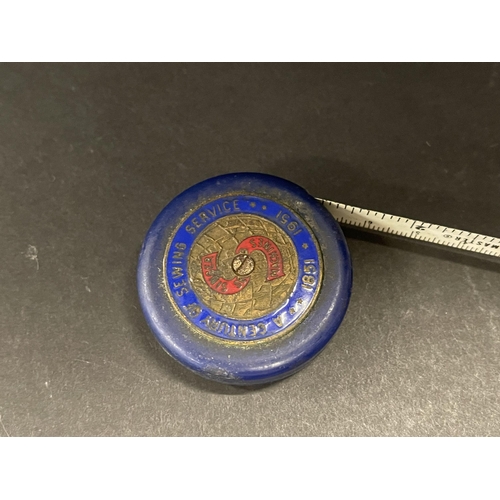 235 - Rare vintage Singer Sewing Machine retractable tape measure - A Century of Sewing Service 1851-1951