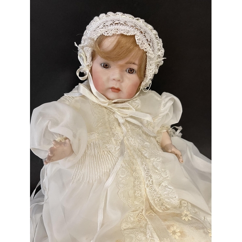 75 - Antique Simon Halberg for Halbig and Reinhardt, porcelain head baby doll, no 115/A with composition ... 