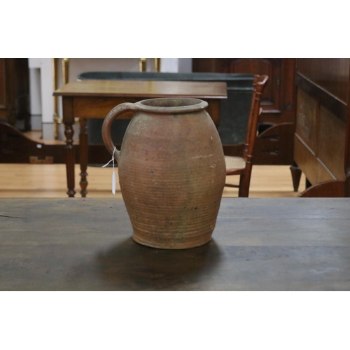 1232 - French stoneware jug, approx 28cm H