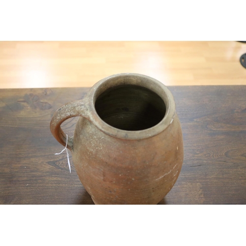 1232 - French stoneware jug, approx 28cm H