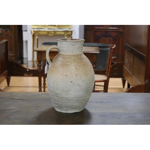 1233 - French stoneware jug, approx 36cm H