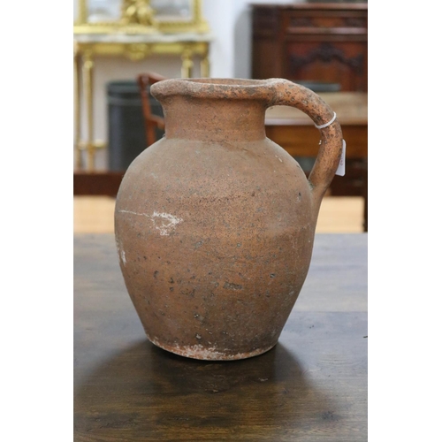 1234 - French stoneware jug, approx 27cm H