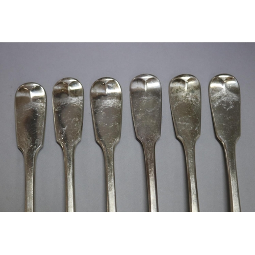 1012 - Set of six Victorian hallmarked sterling silver forks, by Henry Herbert, London, 1874-75, approx 445... 