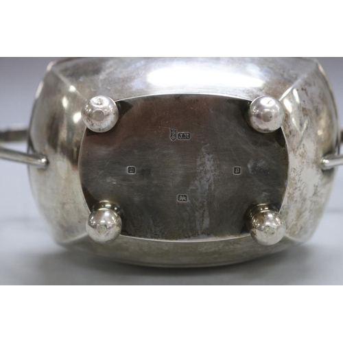 1176 - Antique Edward VII hallmarked sterling silver sugar & creamer, Sheffield 1907-8, maker Joseph Rodger... 