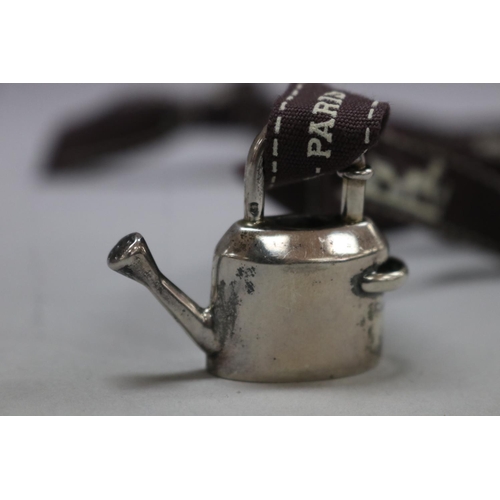 1022 - Silver Hermes Annee De L'Abre 1998 Year of the Tree, watering can, approx 21 grams
