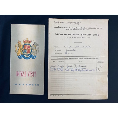 1404 - Rare & extensive single owner collection of 1954 Royal Visit memorabilia from the leading steward, t... 